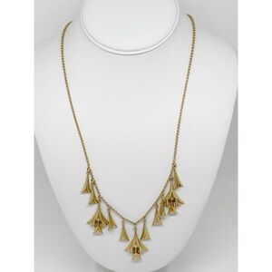 J. Crew Gold Dangles Necklace